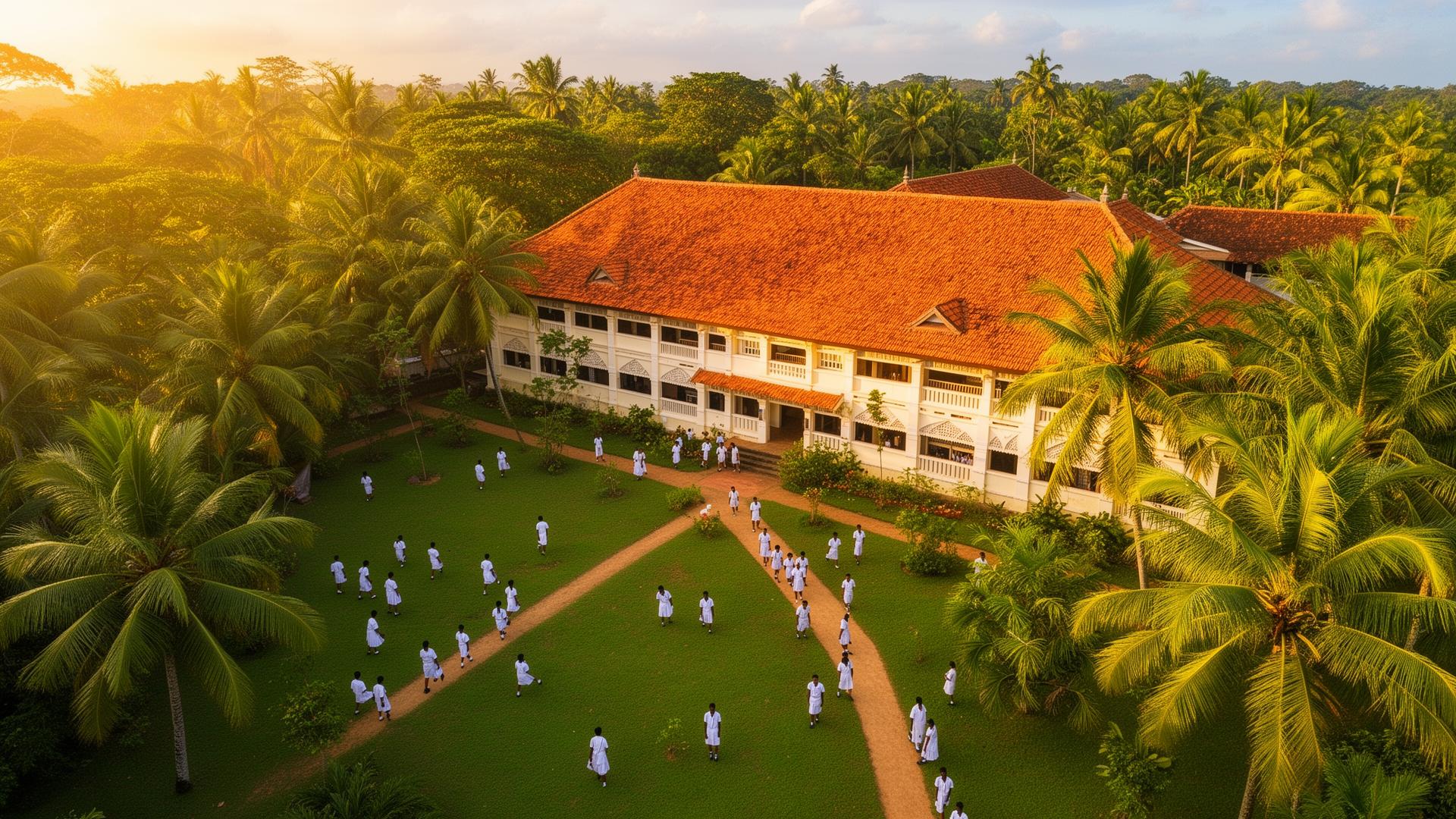 Gnana Sariyar College campus in Sri Lanka